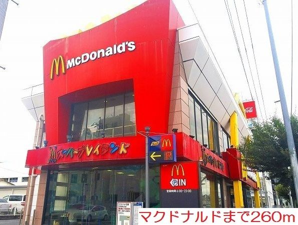 近くのマクドナルドまで260m（徒歩4分）