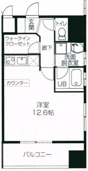 オパールマンションの間取り画像