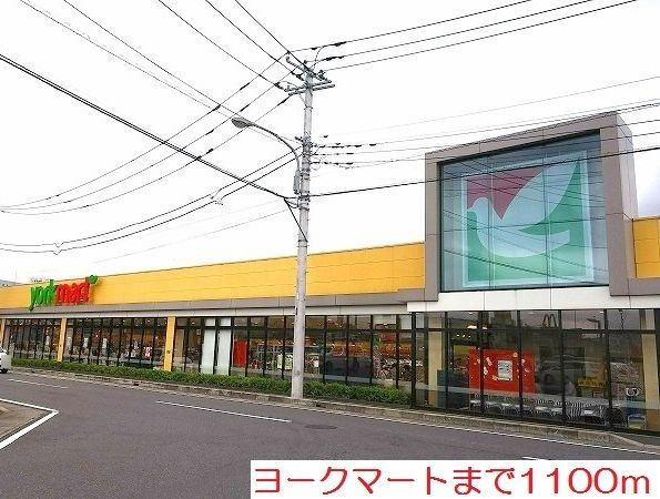 近くのヨークマートまで1,100m(徒歩14分)