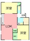 パレット妻田Aの間取り画像
