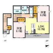 くるみ Cの間取り画像
