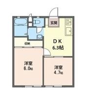 Kハイツの間取り画像