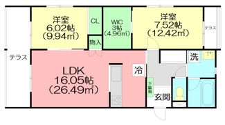 ソルヴィータ天王山Iの間取り画像