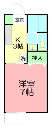 コーシューハイツBの間取り画像