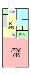 コーシューハイツBの間取り画像