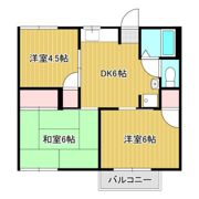 コーポ白山Bの間取り画像