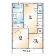 アライコーポの間取り画像