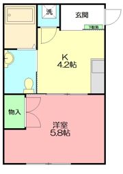 銀河ハイツの間取り画像