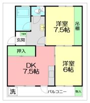 第一山仁ハイツの間取り画像
