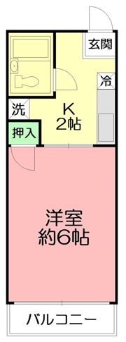シティハイム開盛IIの間取り画像