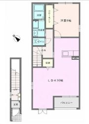 オ・ヴァーグの間取り画像
