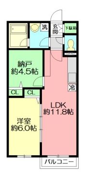 サンク相模が丘の間取り画像