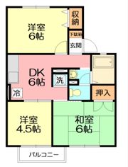 ハイツ須藤Iの間取り画像