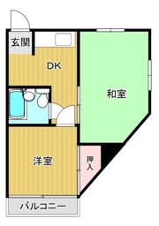大町コーポ2の間取り画像
