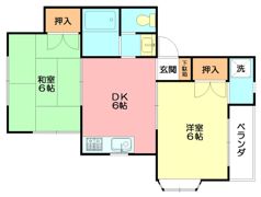 メゾン城南 C棟の間取り画像