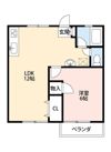 クレール坂下B棟の間取り画像