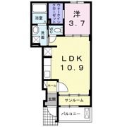オリビエールBの間取り画像