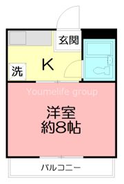 コーポ愛名Aの間取り画像