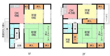 前川貸家の間取り画像