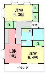パークサイド天神の間取り画像