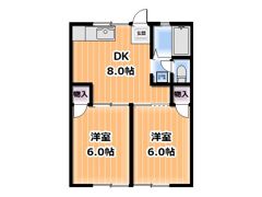 平沢ハイツの間取り画像