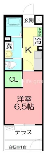 COLLEGE TERRACE ANNEX（カレッジテラス・の間取り画像