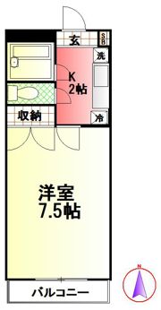 荒川マンションの間取り画像