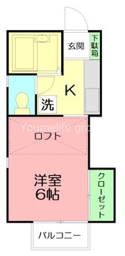 ハイツKの間取り画像