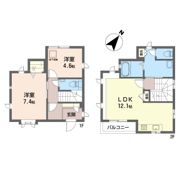 藤沢市西富二丁目戸建Bの間取り画像