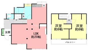 秦野市曾屋リノベ戸建ての間取り画像
