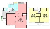 秦野市曾屋リノベ戸建ての間取り画像