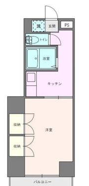 コーポ落合の間取り画像