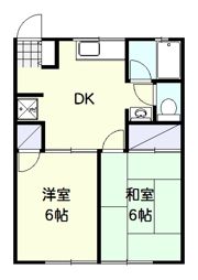 ドミール中庭Bの間取り画像