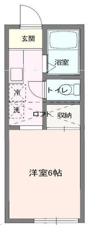 ハイツメルローズの間取り画像