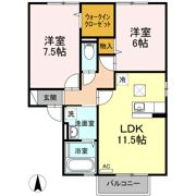 ルピナ大北 ABCDEFの間取り画像