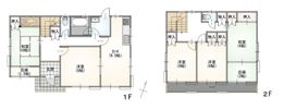 秦野市鶴巻2074戸建ての間取り画像