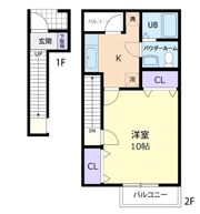 ジュネスKIRIKUBOの間取り画像