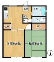 安西コーポBの間取り画像