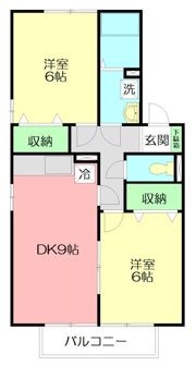 スリーシャトーCの間取り画像