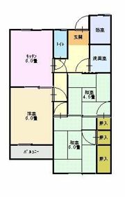 達上ケ丘ハイツの間取り画像