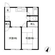 ハイツカワバタの間取り画像