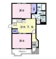 カナンハイムAの間取り画像