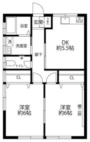 生川荘の間取り画像