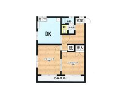 橘川ハイツの間取り画像