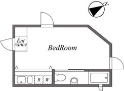 EAST RISE 由比ガ浜 Aの間取り画像