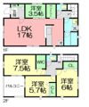 クレイドルガーデン海老名市社家第16 3号棟の間取り画像