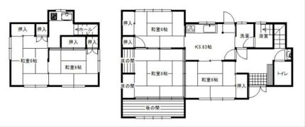 曽屋1丁目戸建の間取り画像