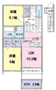 FRESCA弥生台B棟の間取り画像
