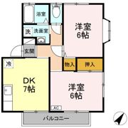 ハイツいのまたの間取り画像