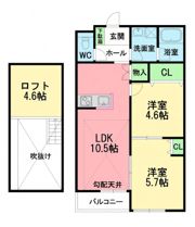 ルミエール黒部の間取り画像